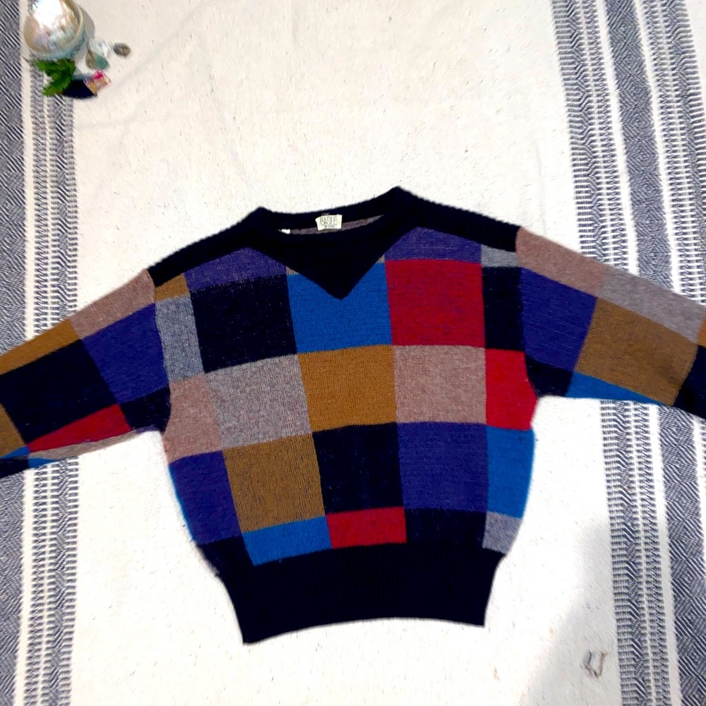 Basile Vintage colour block sweater